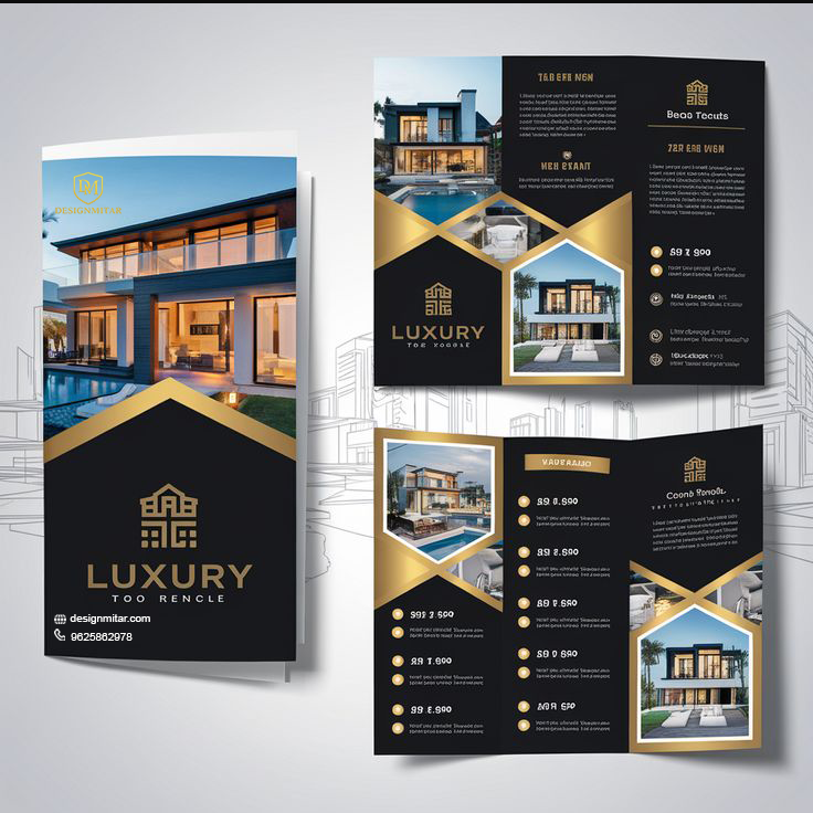 Luxury real estate brochure design